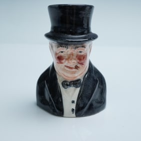 Ceramic Winston Churchill Bust Figurine