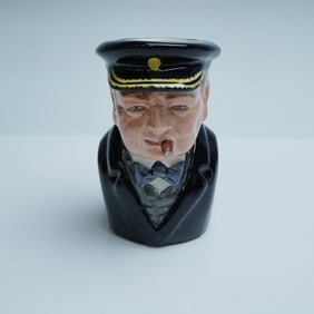 Bairstow Manor Collectibles Egg Cup, Winston Churchill