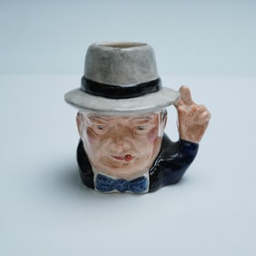 Audley Porcelain small Character Jug, Winston Churchill