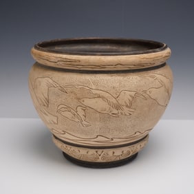 Weller Pottery Decorated Jardiniere