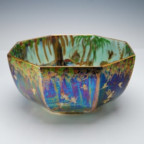 Wedgwood Fairyland Lustre Octagon Bowl, Fairy In A Cage