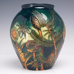 Moorcroft Pottery by Nicola Slaney Vase, Amazon Twilight