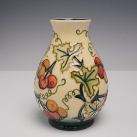Moorcroft Pottery Vase, Bryony by Rachel Bishop