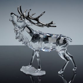 Swarovski Crystal Figurine, Stag