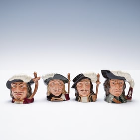 4pc Royal Doulton Mini Character Jugs from The Three Musketeers