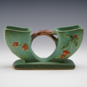 Roseville Pottery Bittersweet Double Vase