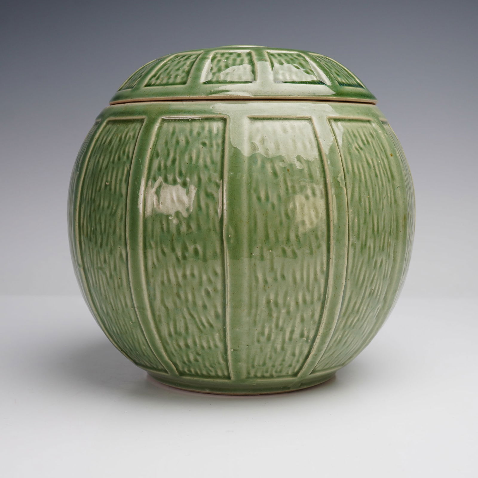 American Green Textured Ceramic Cookie Jar (1 of 4)