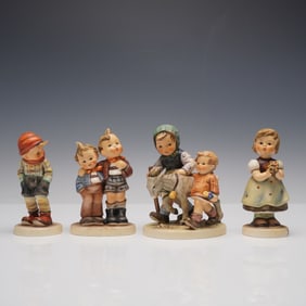 4pc Hummel Figurines, Homeward Bound, March Winds, For Mother, Max & Moritz
