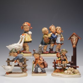 5pc Group of Collectible Goebel Hummel Figurines