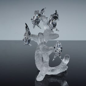 Swarovski Crystal Figurine, School of Fish