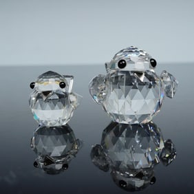 Swarovski Crystal Figurines- Large and Mini Sparrows