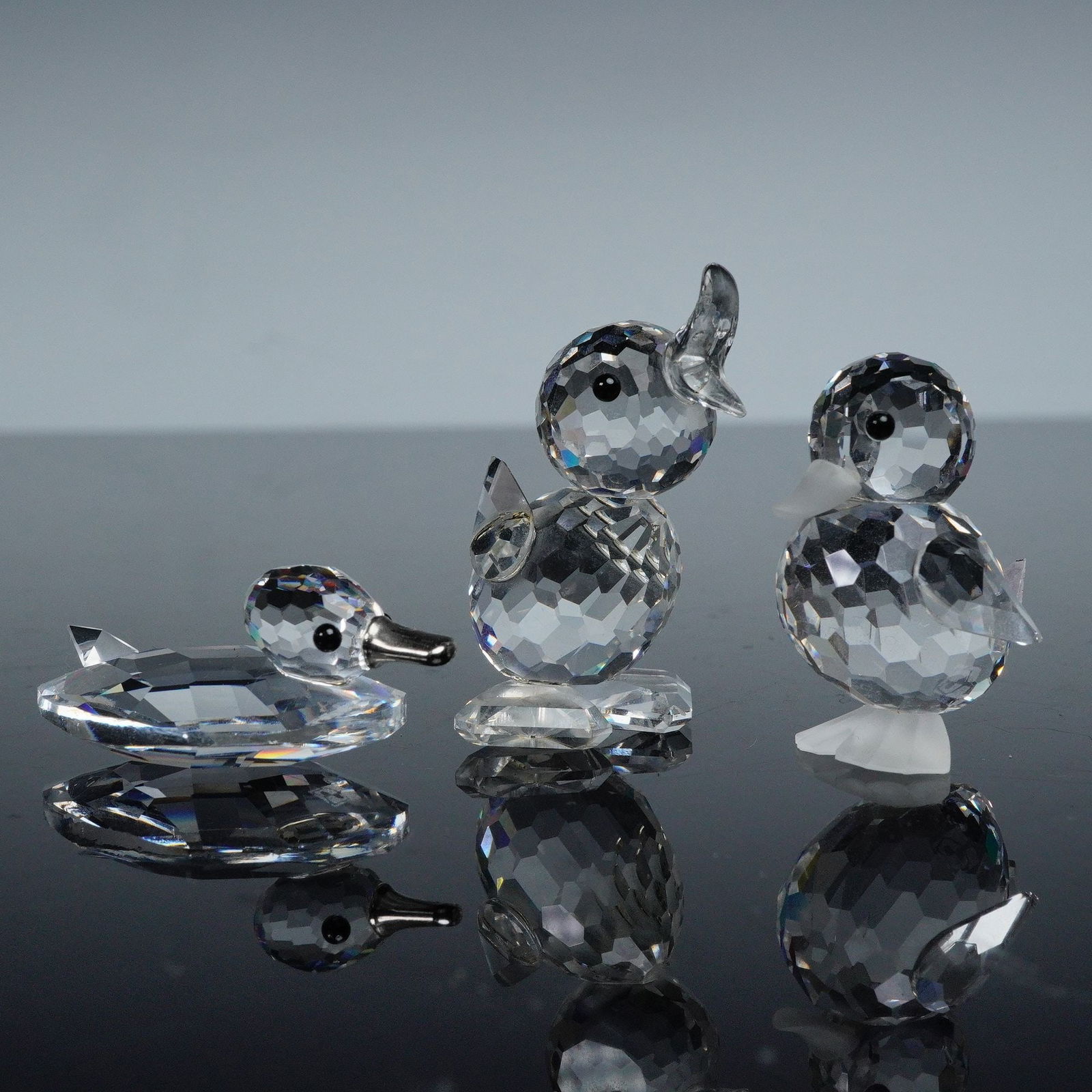 3pc Swarovski Crystal Figurines, Duck, Standing Duck, and Drake (1 of 5)