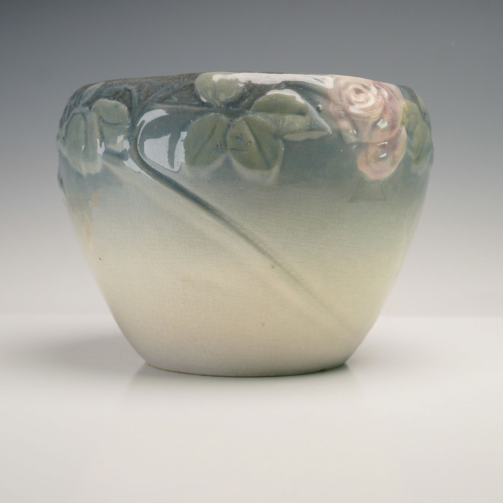 Weller Pottery Etna Wild Roses Jardiniere Planter (1 of 5)