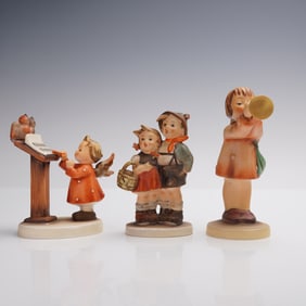 3pc Goebel Hummel Figurines, Surprise, Bird Duet, Little Gabriel