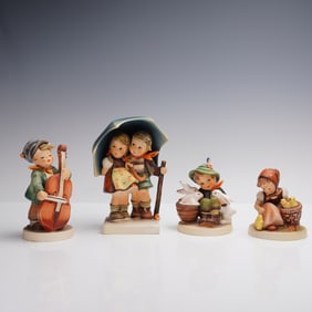 4pc Goebel Hummel Rural Figurines, Stormy Weather & More