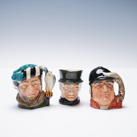 3pc Royal Doulton Character Jugs, British Sporting Heritage