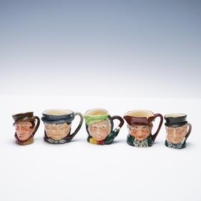 5pc Royal Doulton Character Jugs, Dickens and London Characters