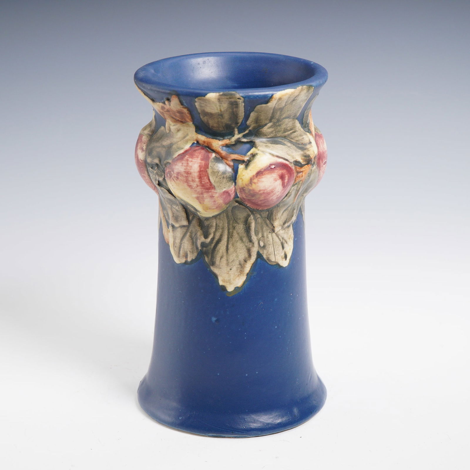 Weller Pottery Baldin Apple Vase, Blue (1 of 4)
