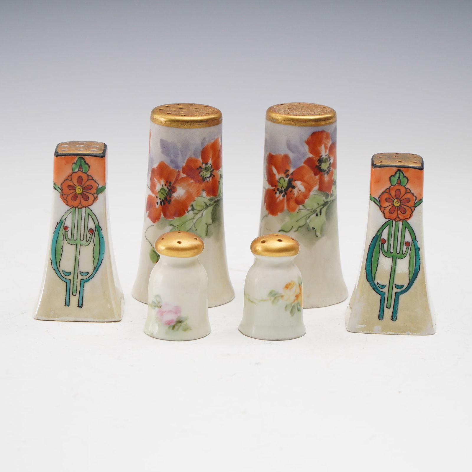 6pc Japanese and Noritake Porcelain Salt and Pepper Shakers (1 of 6)