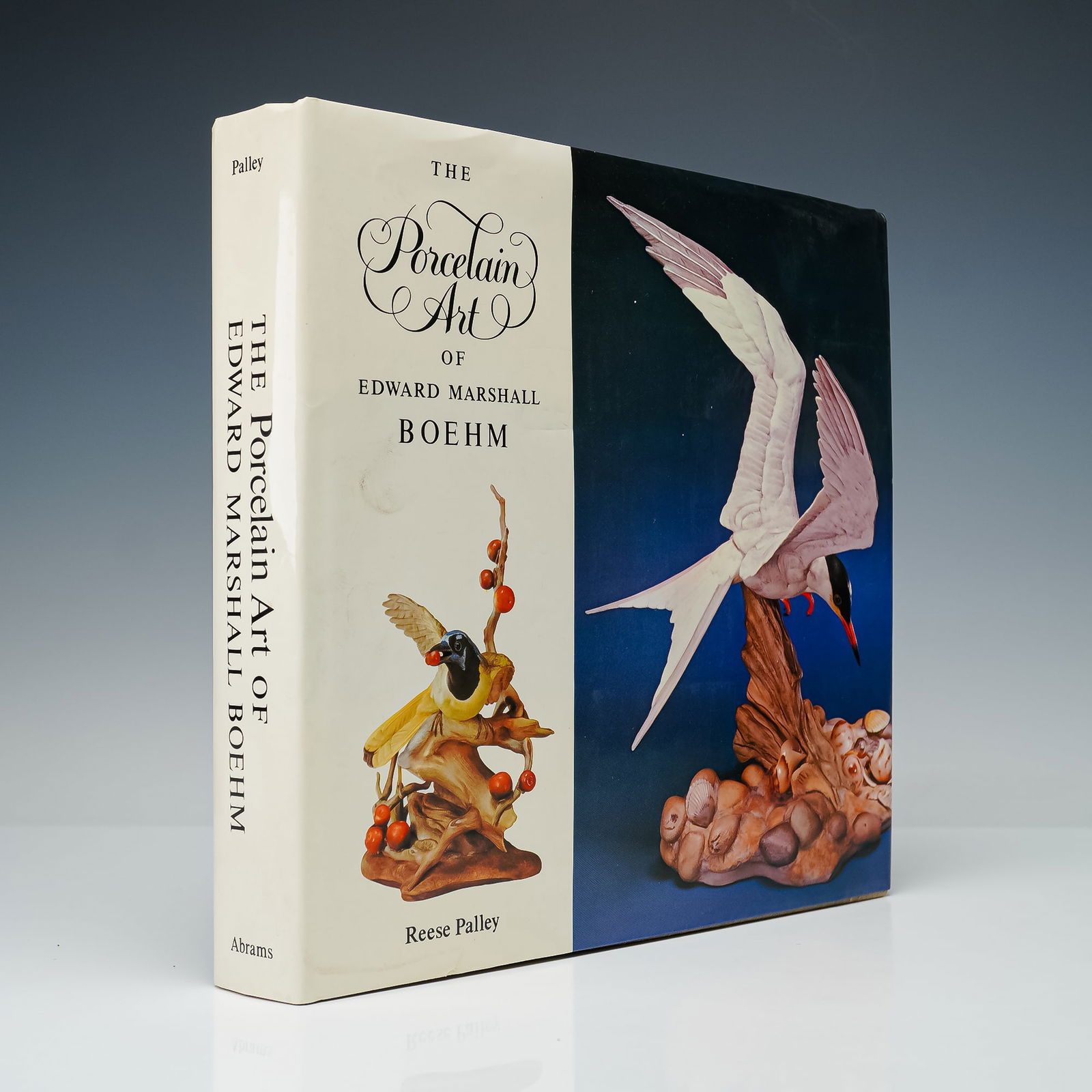 1st Ed. Reese Palley Book, The Porcelain Art of Edward Marshall Boehm: New York: Harry N. Abrams, Inc., Publishers, 1976. Hardcover book complete with the original pictorial dust jacket. The book contains 312-pages featuring color plates and illustrations documenting the