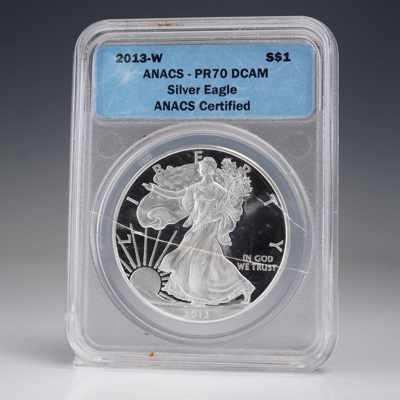 2013-W American Silver Eagle Type 1 Dollar ANACS Graded PR 70 DCAM (1 of 4)
