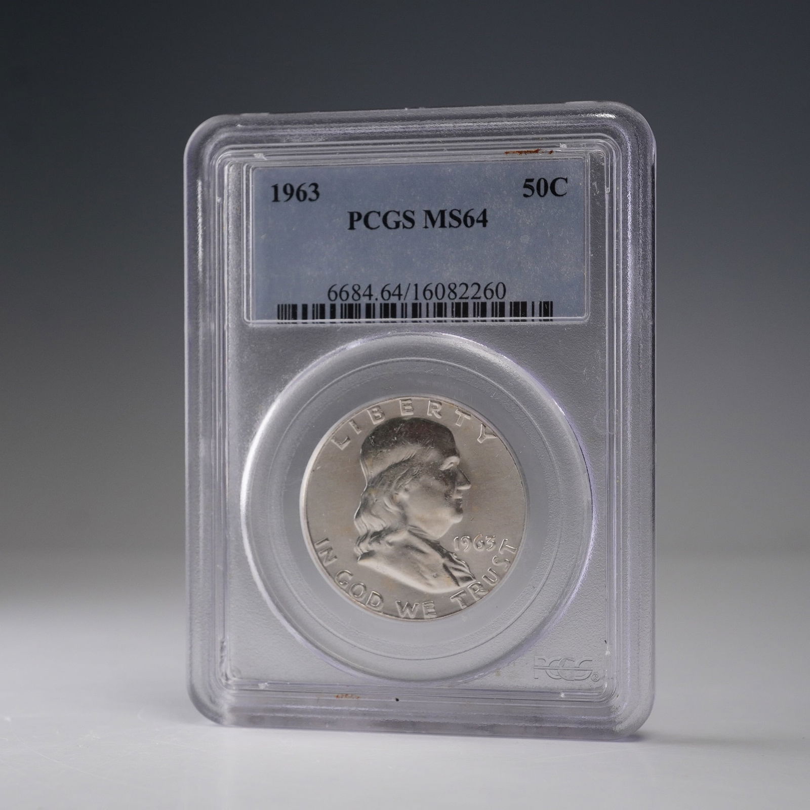 1963 Franklin Silver Half Dollar PCGS Graded MS 64 (1 of 4)