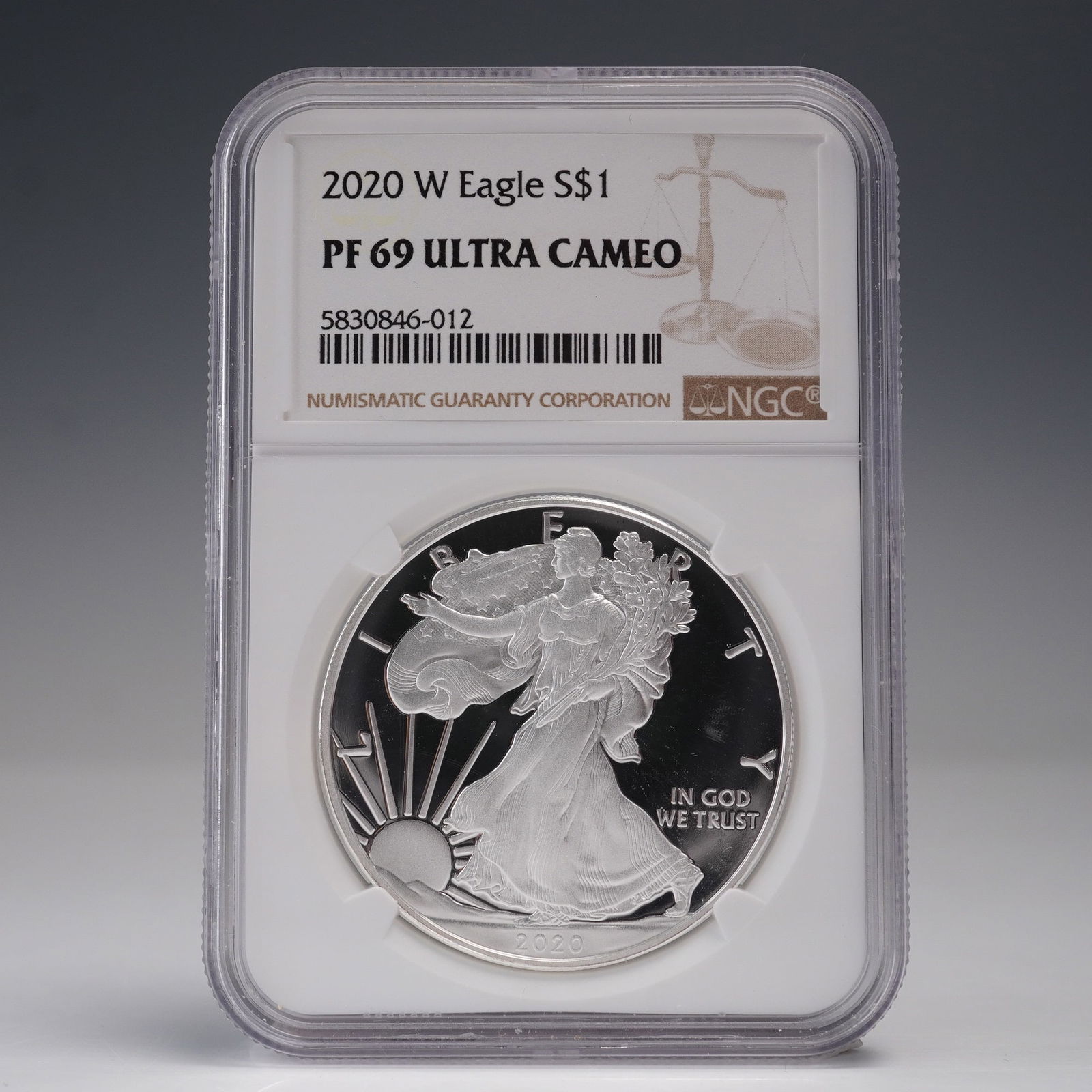 2020-W American Silver Eagle Type 1 Dollar NGC Graded PF 69 Ultra Cameo (1 of 4)