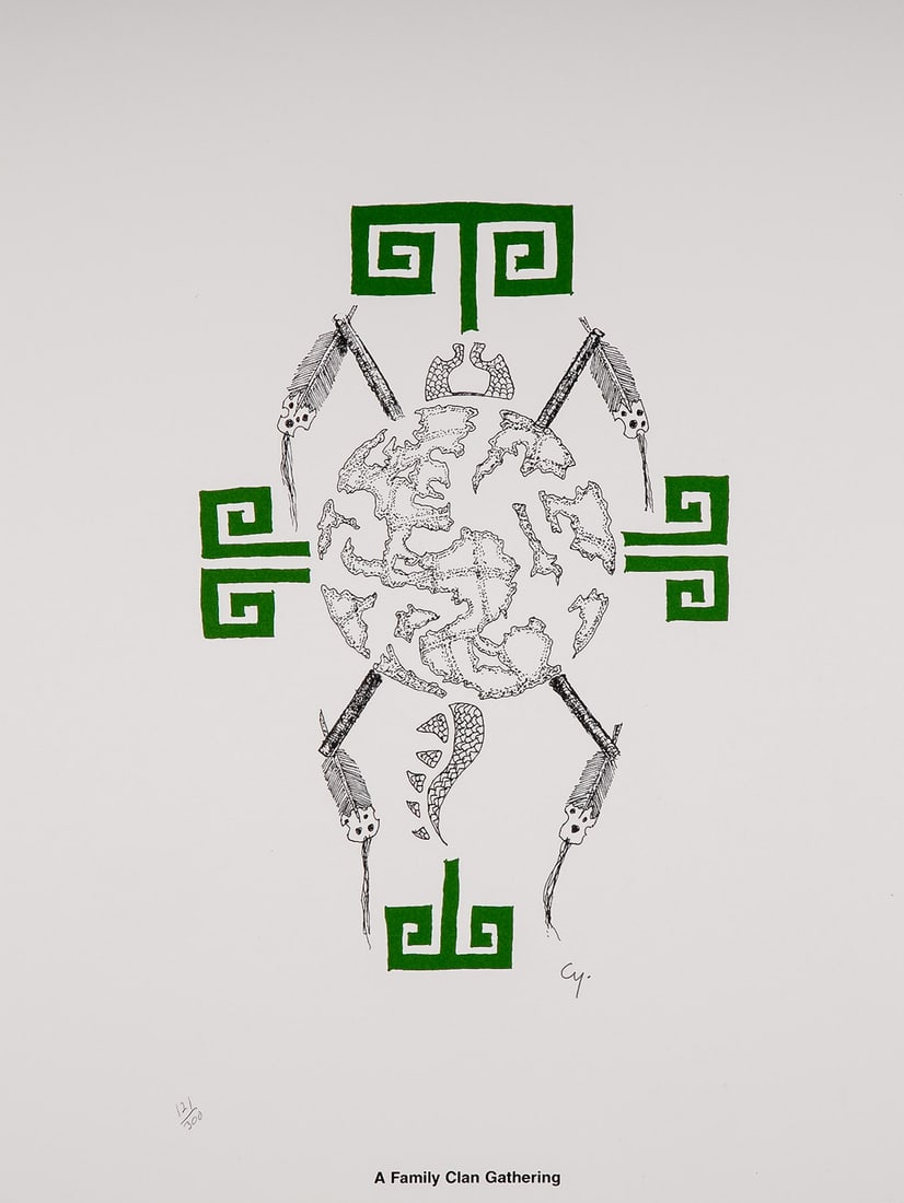 Michael Cywink, Lithograph on Paper, A Family Gathering, Signed & Numbered (1 of 3)