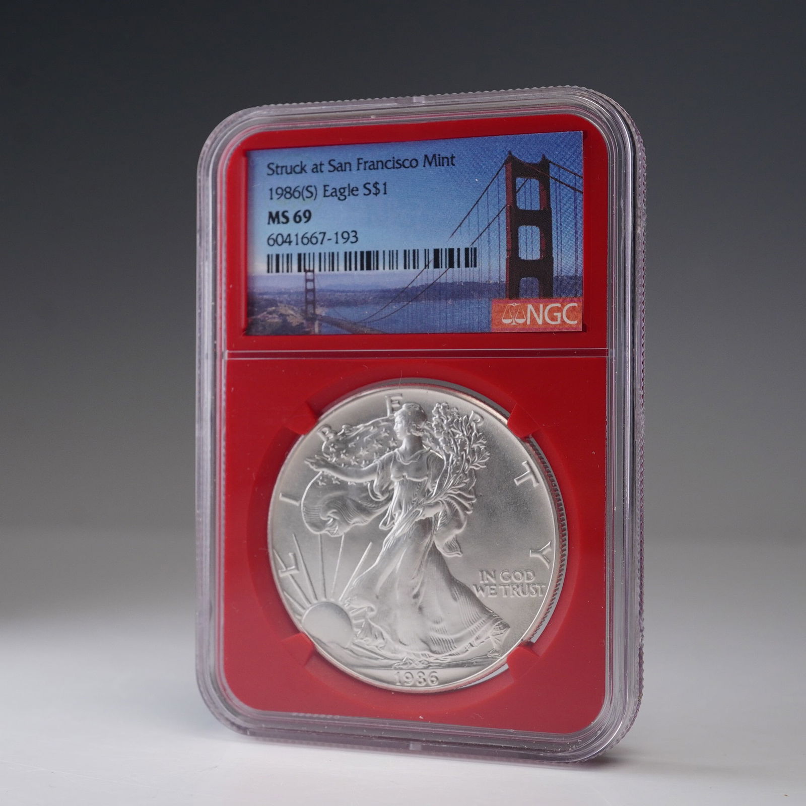 1986 (S) American Silver Eagle Type 1 Dollar NGC Graded MS 69 (1 of 4)