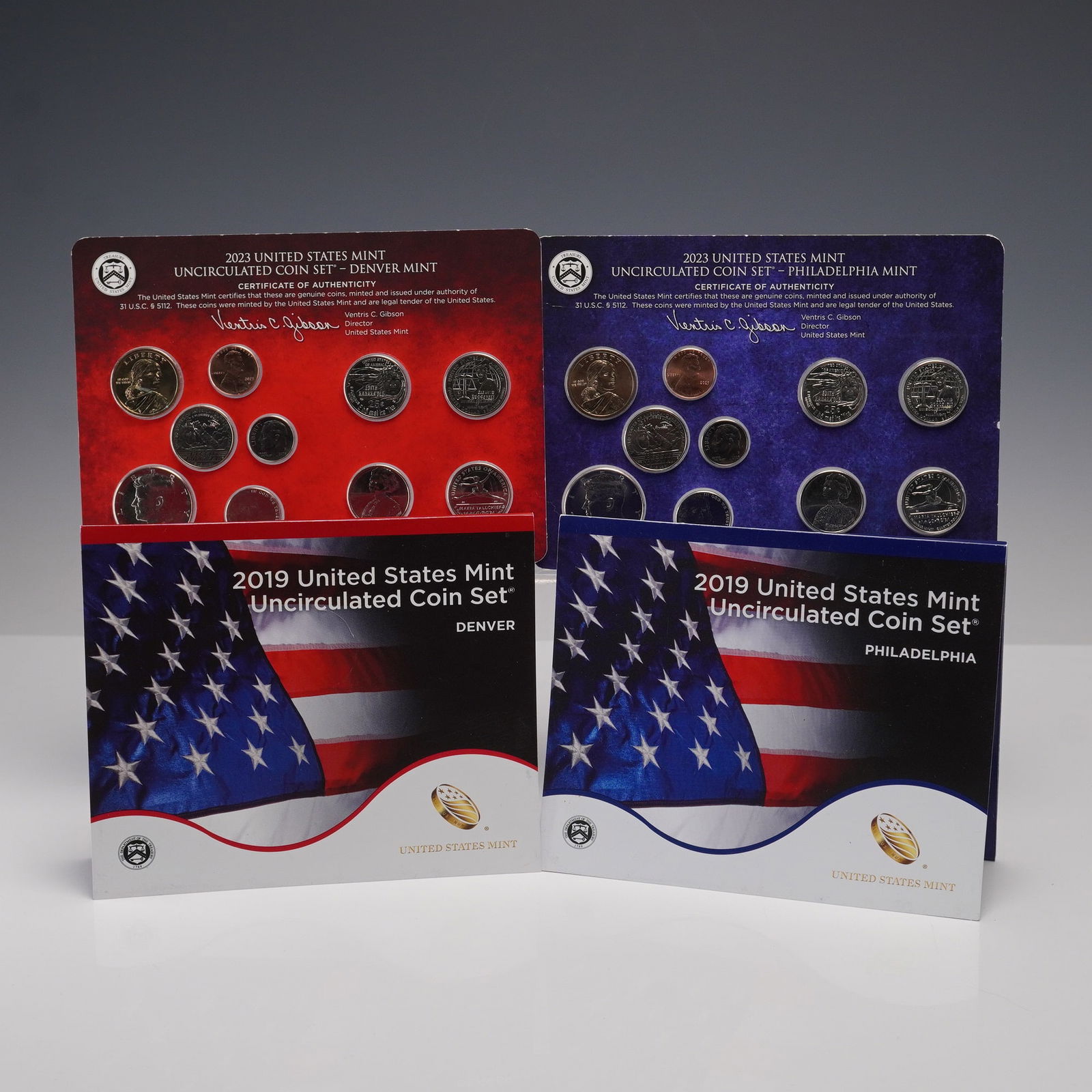 4pc 2019 & 2023 U.S. Mint Uncirculated Coin Sets (1 of 9)