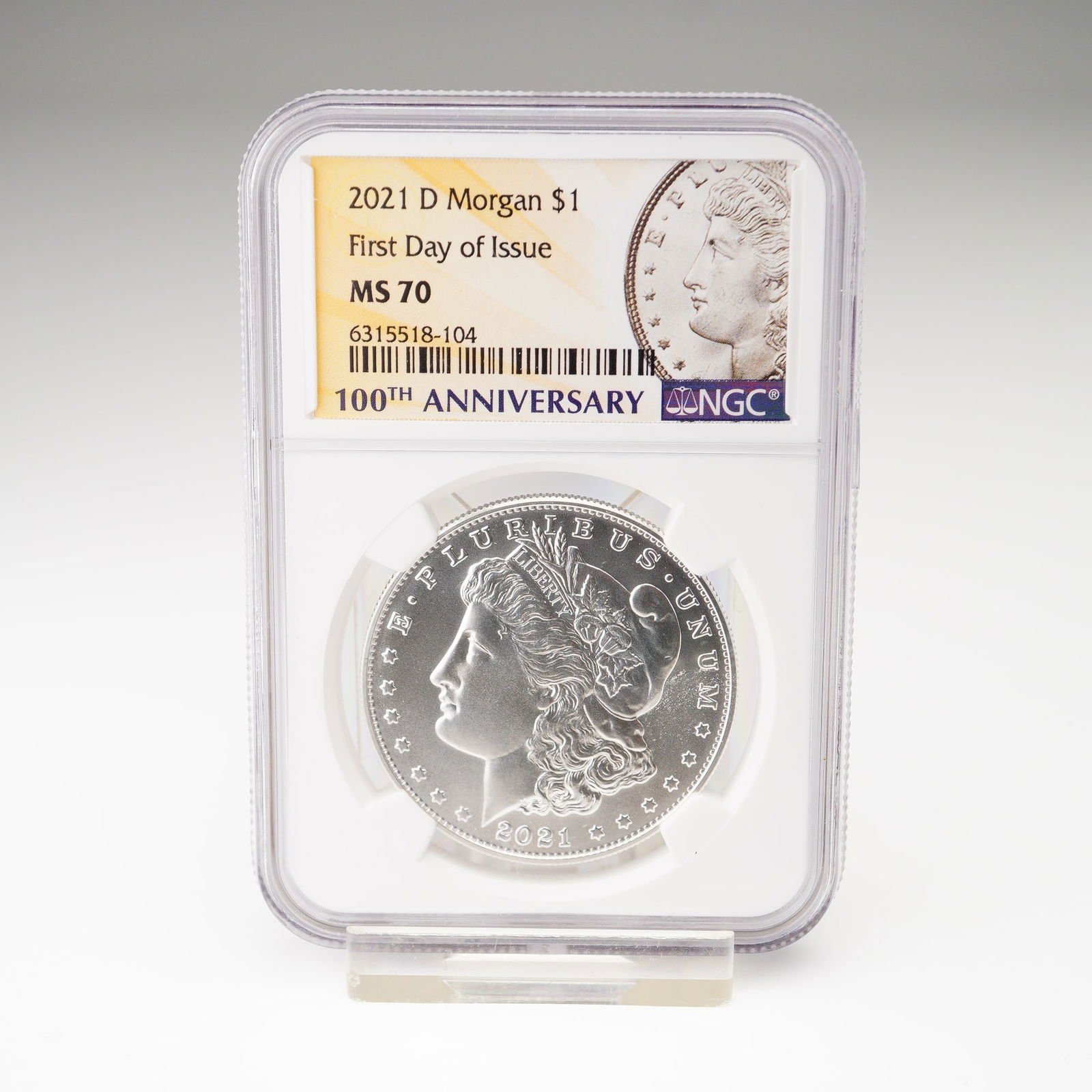 2021-D Morgan Dollar Silver One Dollar Coin NGC MS 70 (1 of 4)