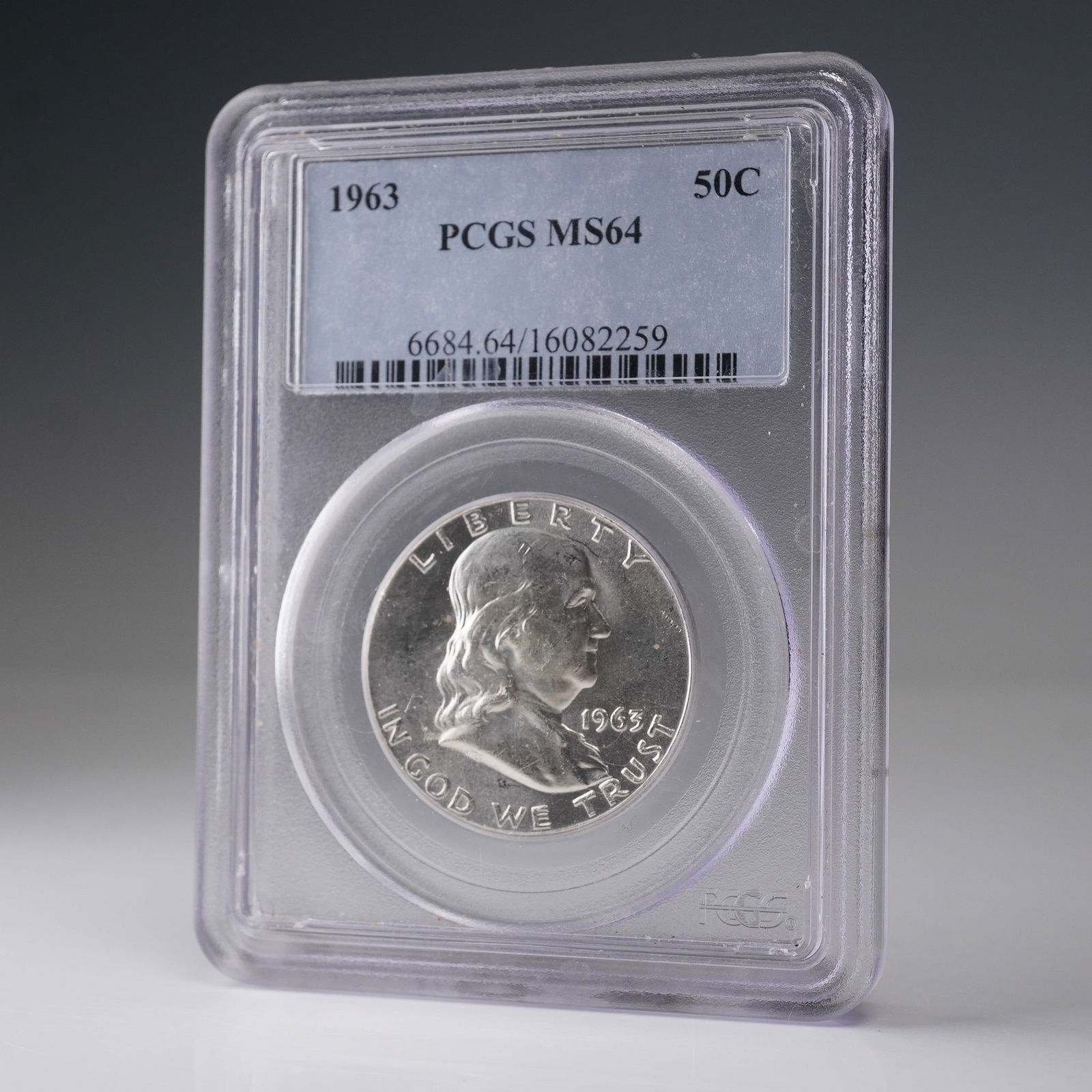 1963 Franklin Half Dollar Coin PCGS Graded MS 64 (1 of 4)