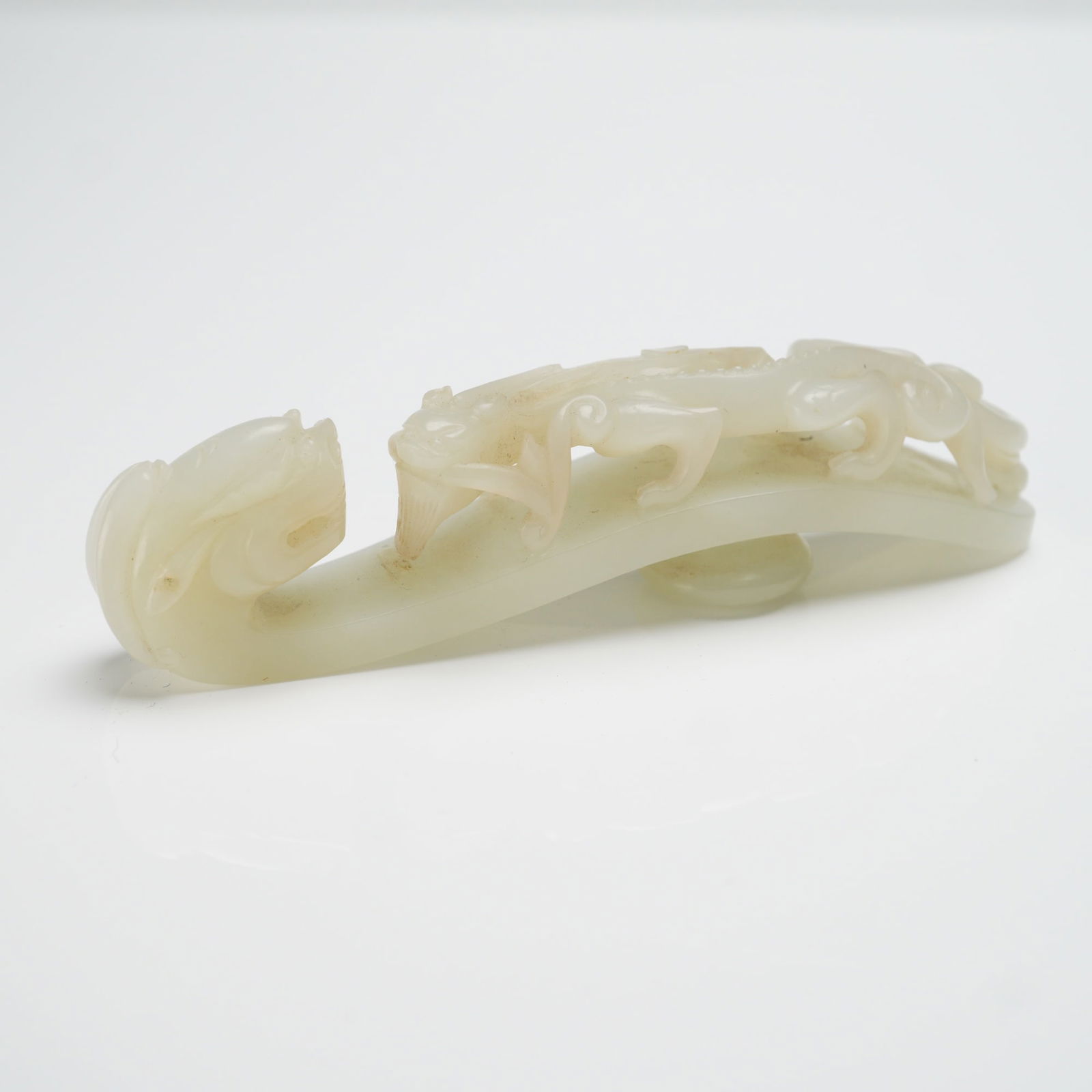 White Jade Dragon Belt Hook (1 of 3)