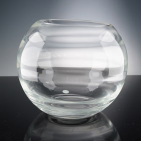Tiffany & Co Crystal Globe Vase