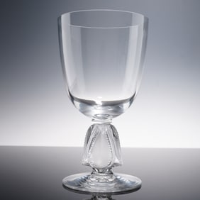 Lalique Crystal Water Goblet, Bellini