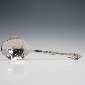 Wallace Sterling Silver Serving Utensil, Scalloped Spoon