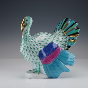 Herend Porcelain Green Figurine, Turkey