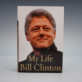 Signed 1st Edition Bill Clinton Hardcover Book, My Life