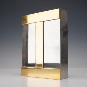 Hermes Paris Silver & Gold Plated H Dresser Box