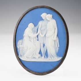 Wedgwood Blue Jasperware Dip Medallion