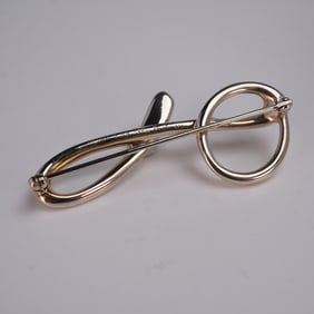 Tiffany & Co. Elsa Peretti Sterling Silver Letter G Brooch