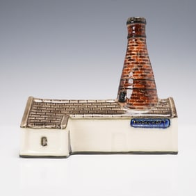 Moorcroft Pottery Figurine Chimney Building Robert S. Tabbenor