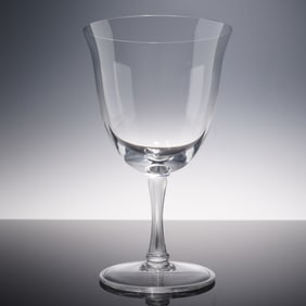 Lalique Crystal Tall Water Goblet, Barsac