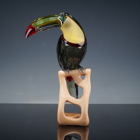 Swarovski Crystal Paradise Birds, Black Diamond Toucan