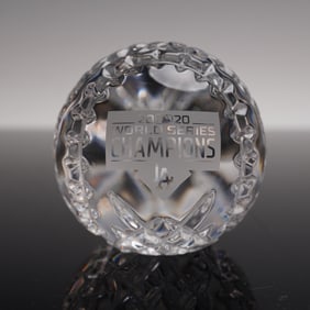 Waterford Crystal Baseball, 2020 World Series Champions Los Angeles Dodgers