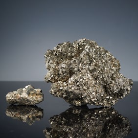 2pc Pyrite Clusters Mineral Specimens