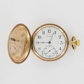 Illinois Watch Co. Wolverine 16S Gold Filled HC Pocket Watch, Star 20 Year