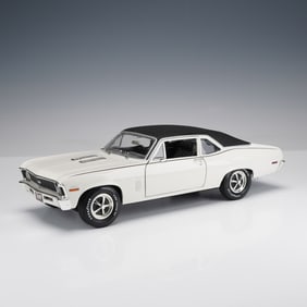 Ertl Collectible Cars - 1969/70 Chevrolet Nova SS, White with Black Top