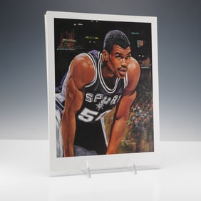 37pc Angelo Marino, David Robinson San Antonio Spurs Print Lot