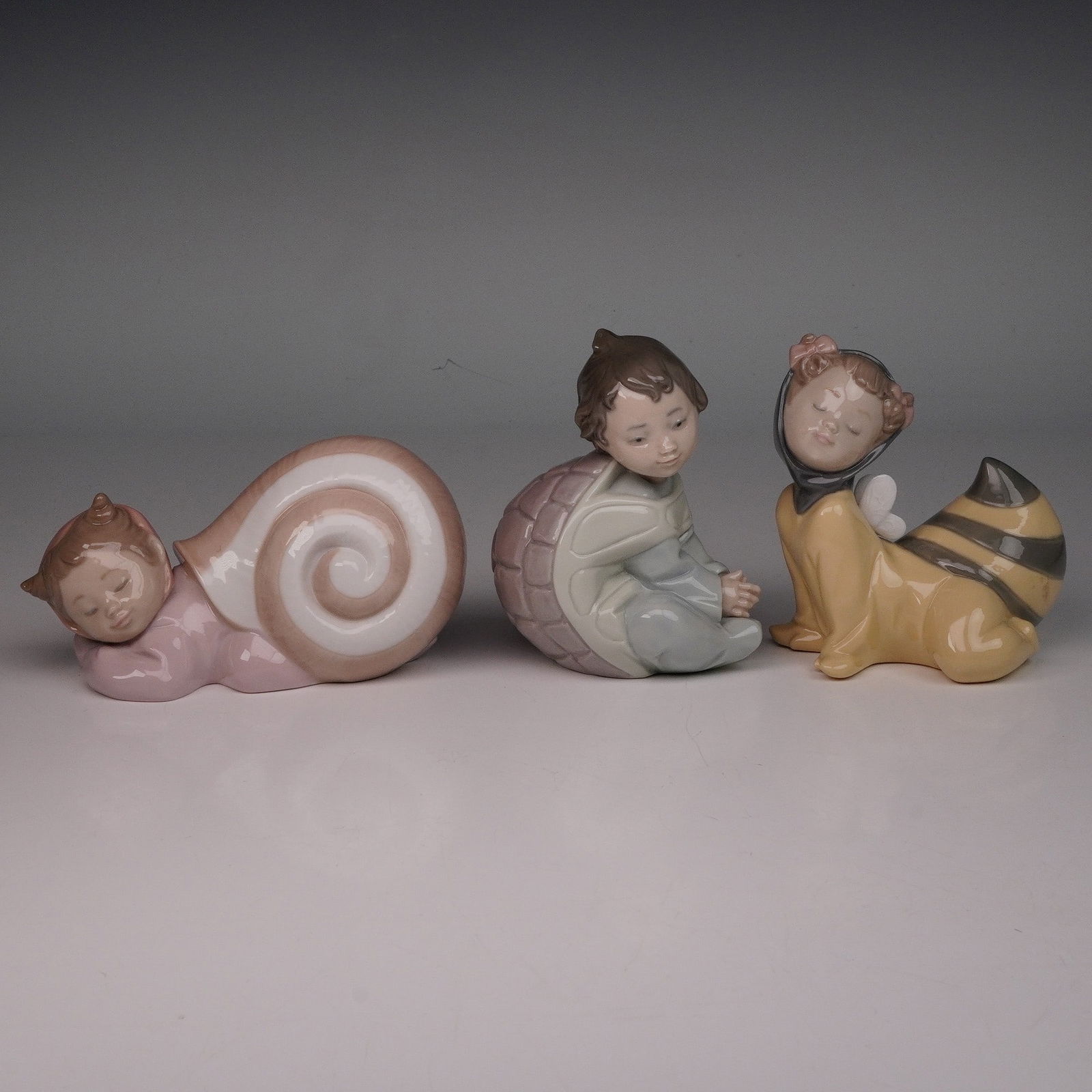 NAO by Lladro 'My Little Baby' Trio: Snail, Turtle & Bee Figurines (1 of 3)